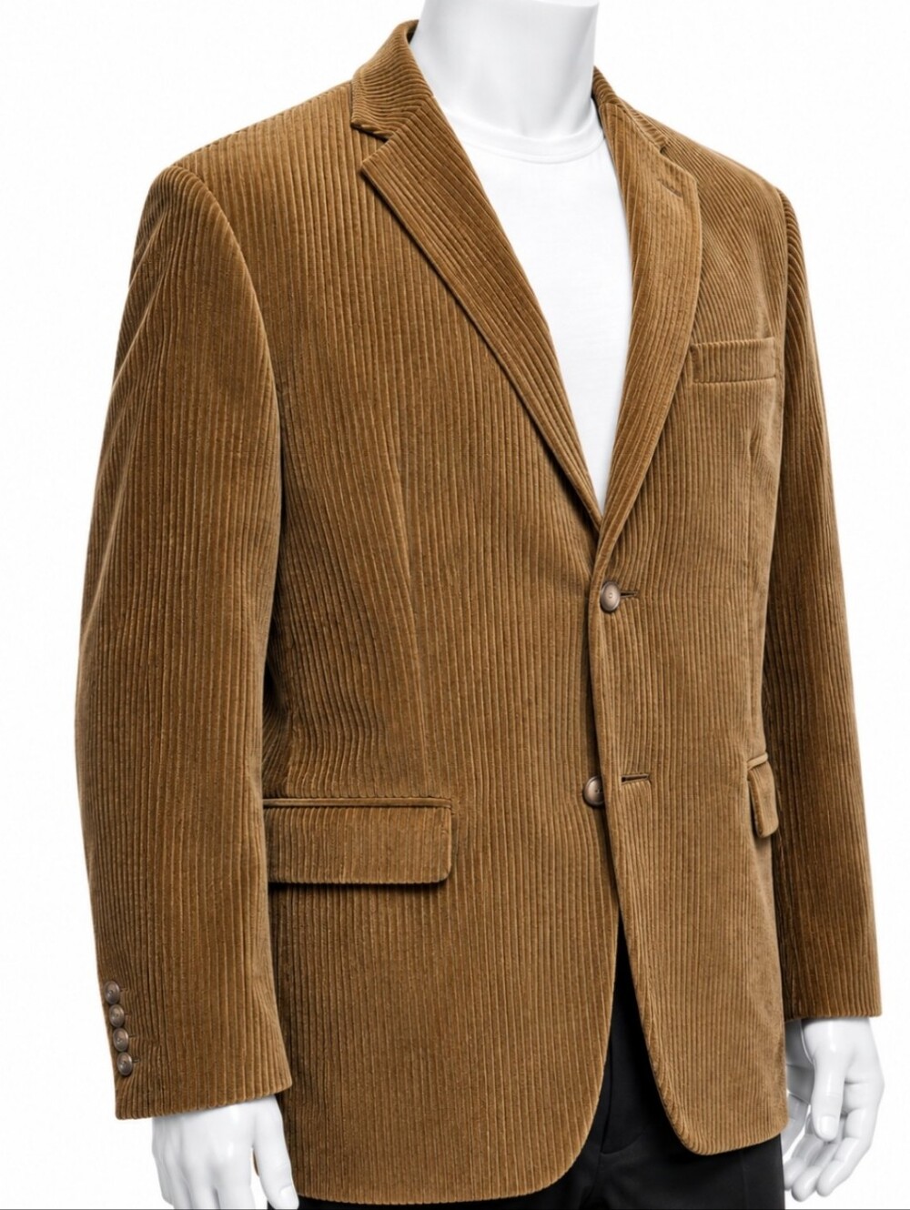 Dockers Corduroy Blazer Men 42L Brown SportCoat Y2K Boho Cottag Norm
